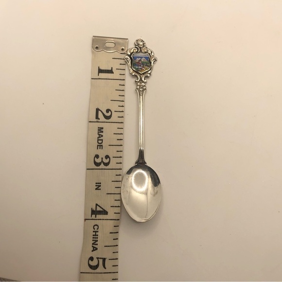 Vtg 800 Silver German Berchstesgaden Souvenir Spoon Heidelberg /800 EHJ / 4.1” - Picture 5 of 5